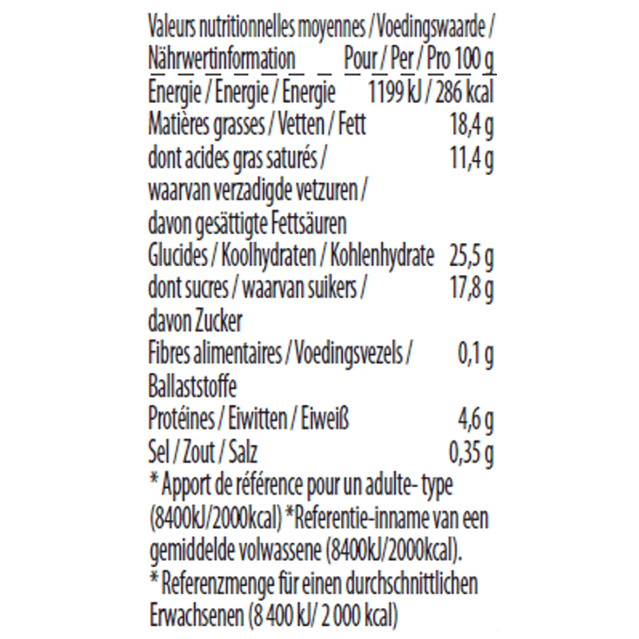 caramel biscuit cream minicup
